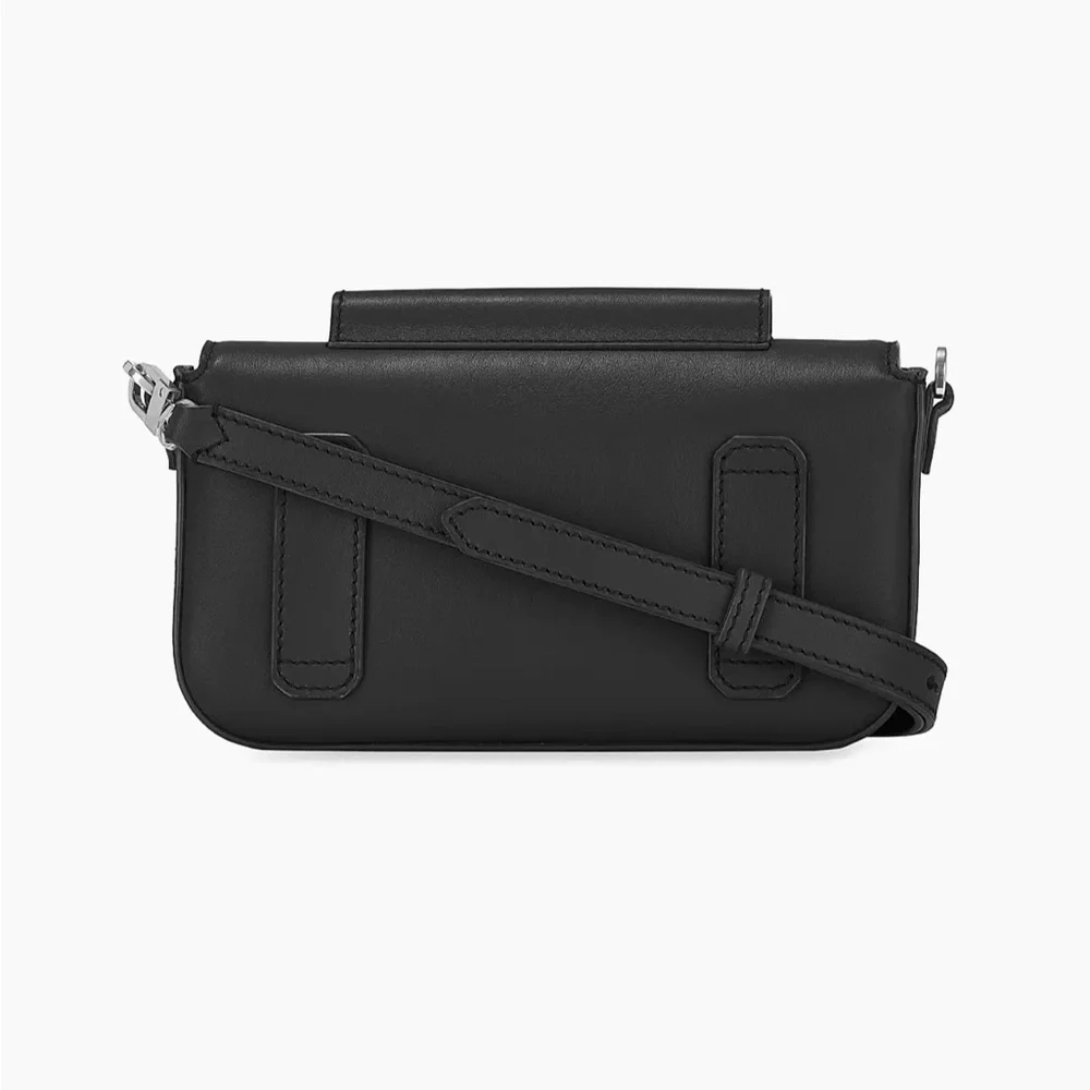 NEW MONTBLANC BLACK LEATHER MINI BAG CROSSBODY UNISEX
